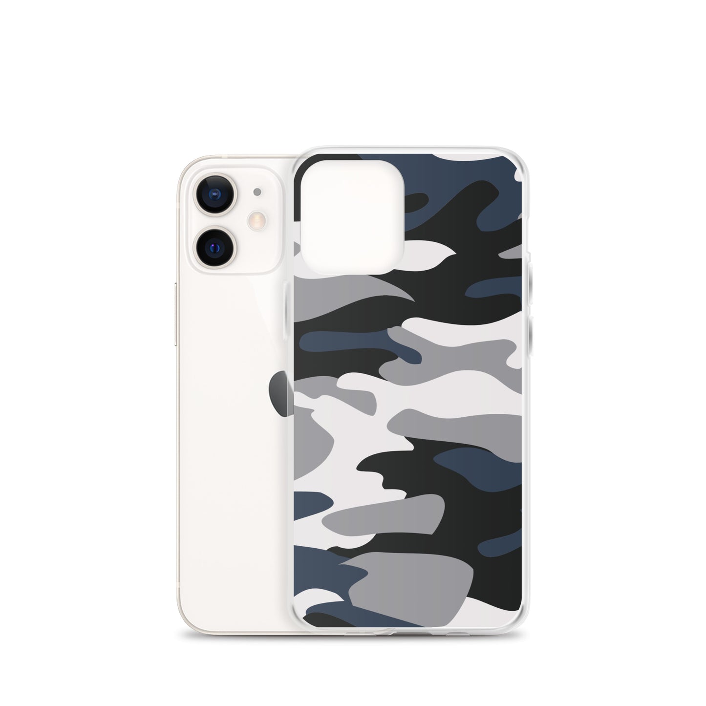 Blue Camo - Clear Case