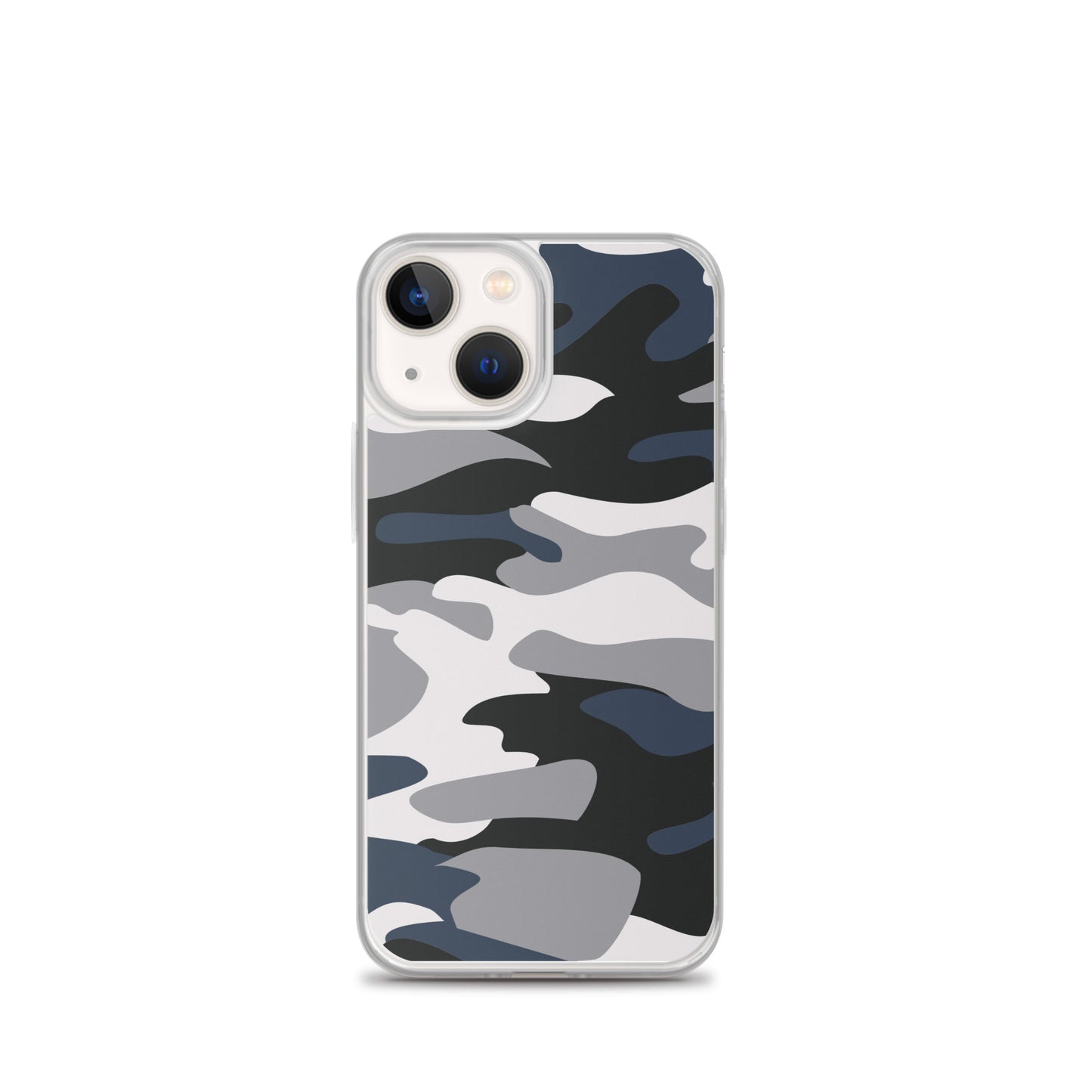 Blue Camo - Clear Case