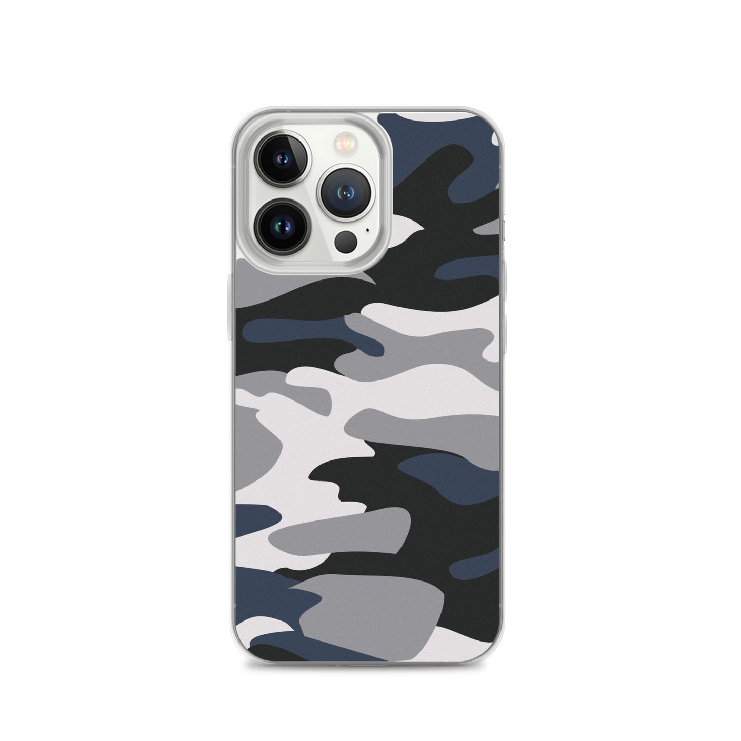 Blue Camo - Clear Case