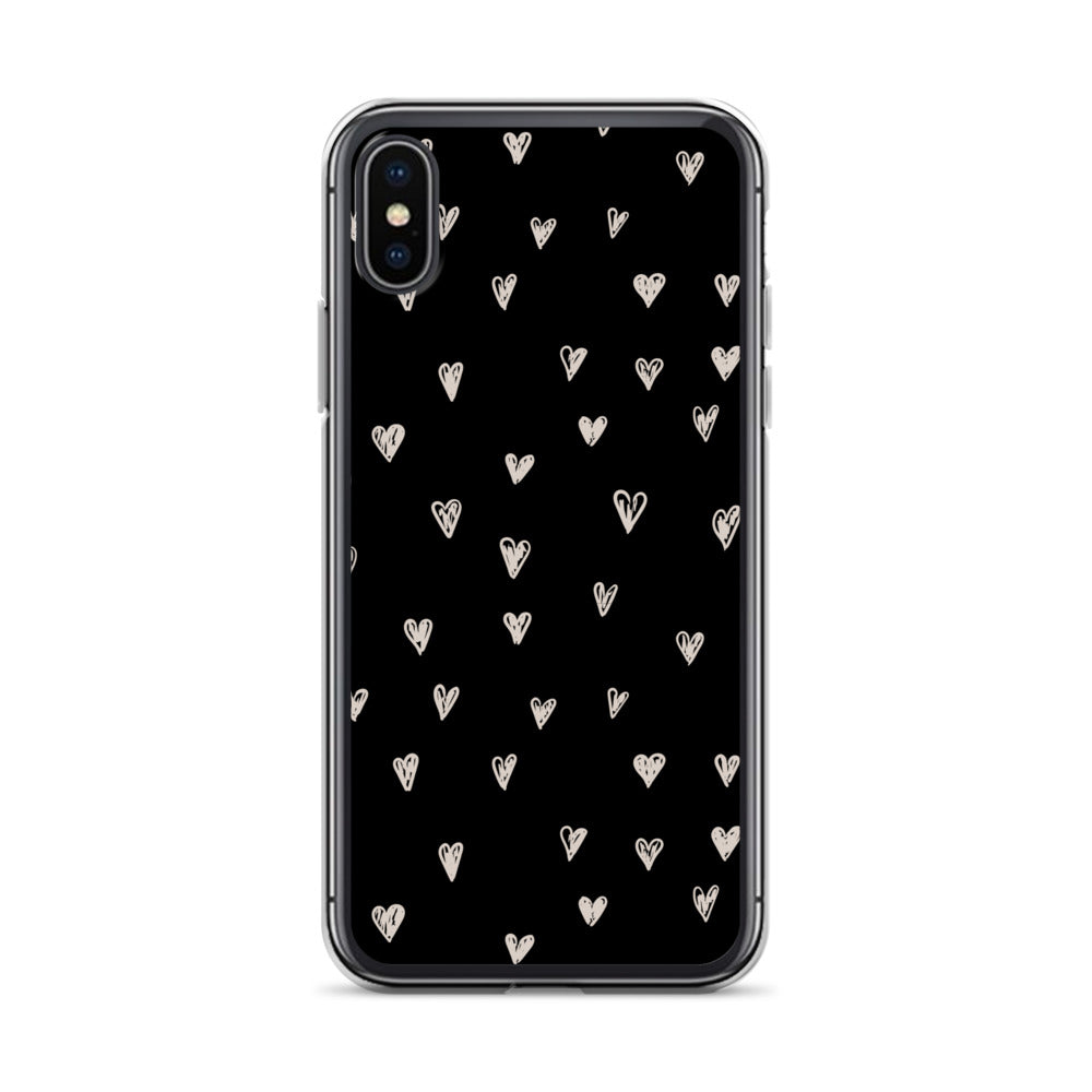 White Hearts - Clear Case