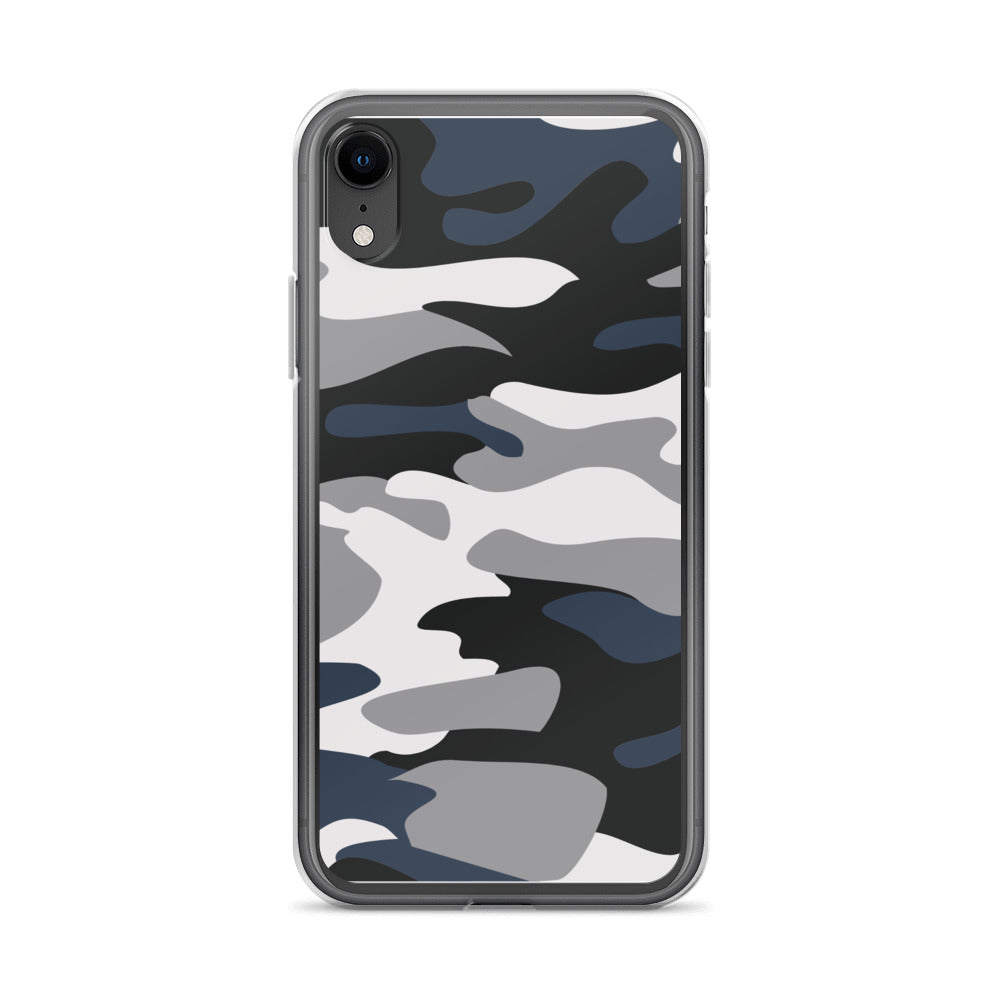 Blue Camo - Clear Case