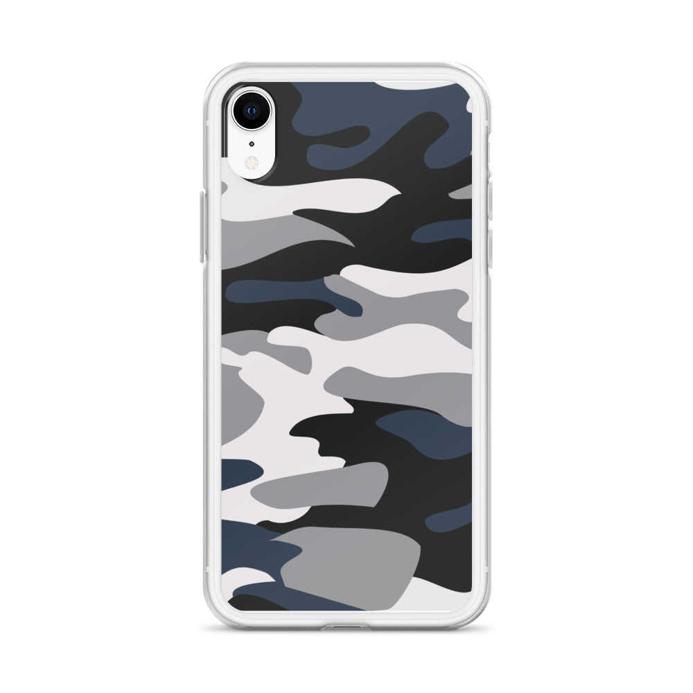 Blue Camo - Clear Case