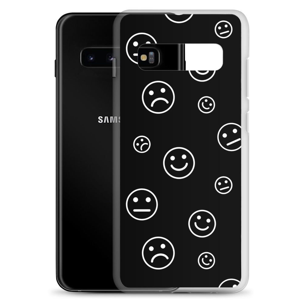 Black and White Faces - Clear Case