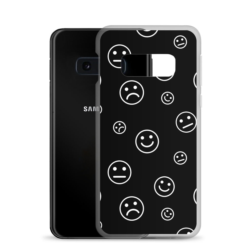 Black and White Faces - Clear Case