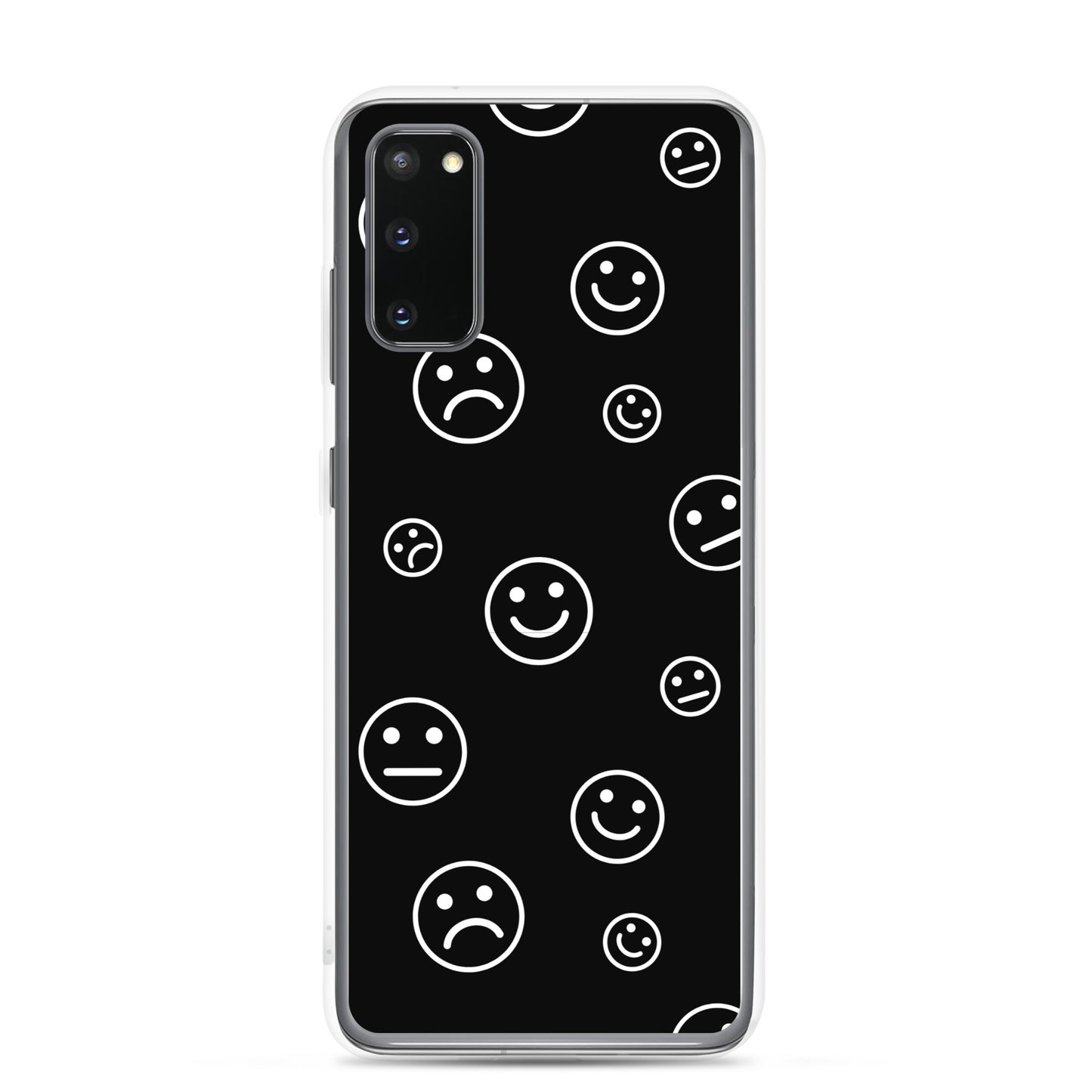 Black and White Faces - Clear Case
