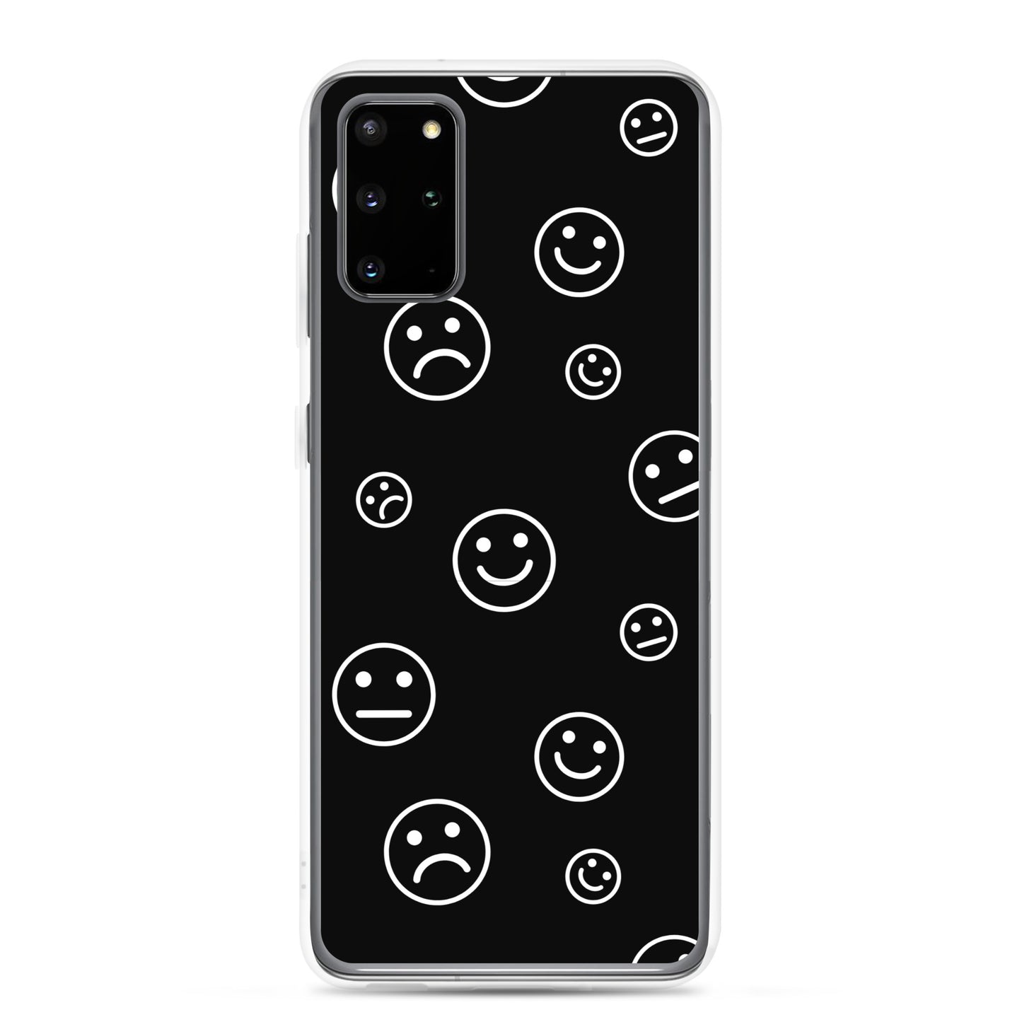 Black and White Faces - Clear Case