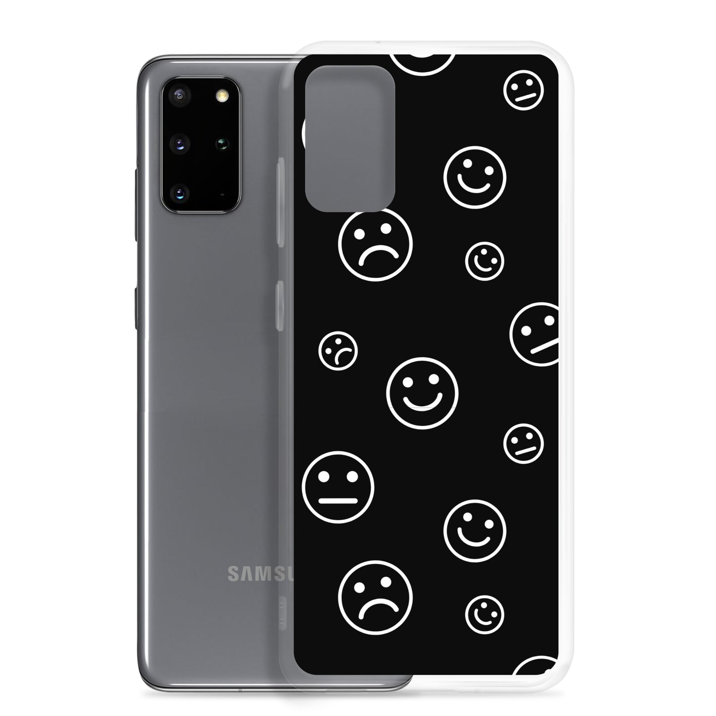 Black and White Faces - Clear Case