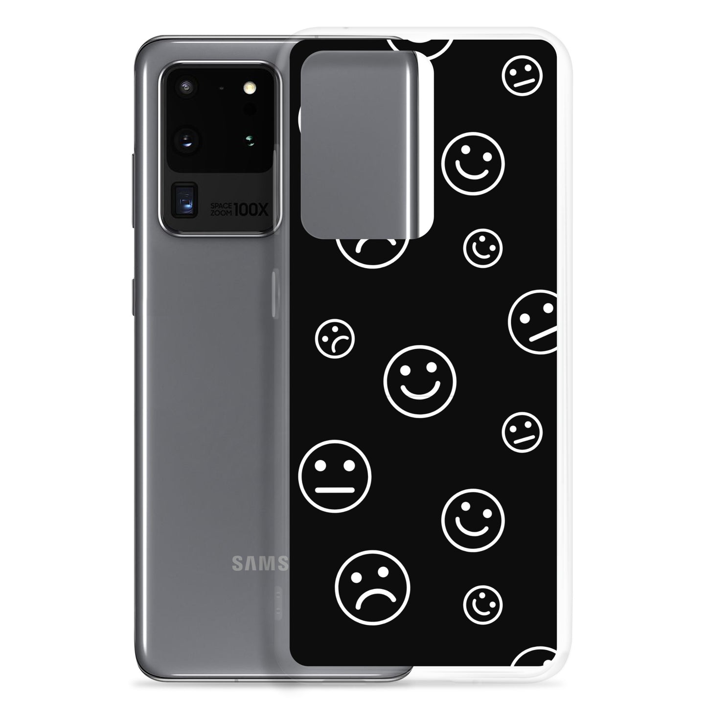 Black and White Faces - Clear Case