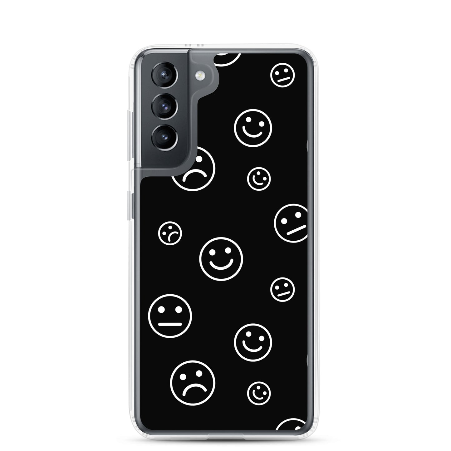 Black and White Faces - Clear Case