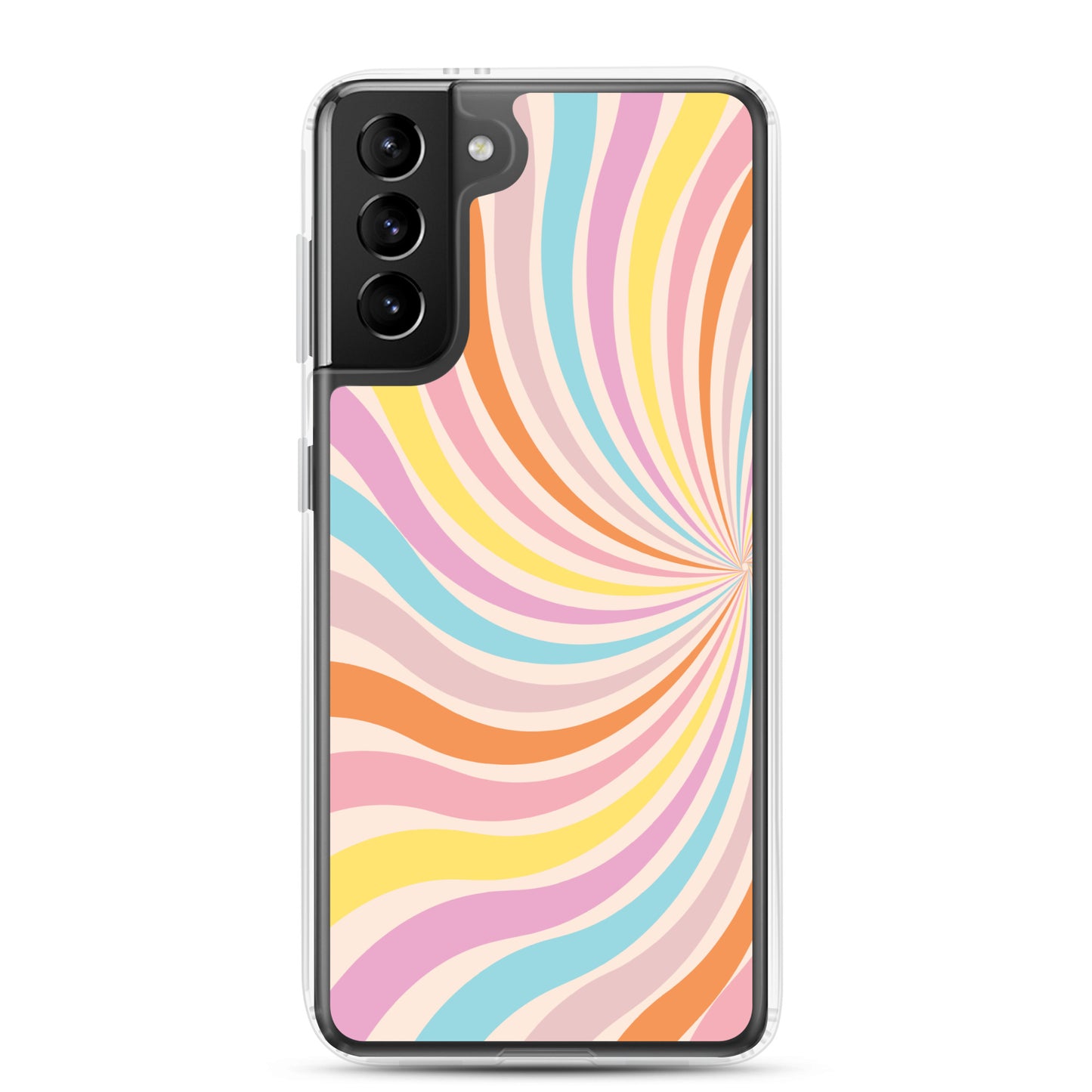 Rainbow Swirls - Clear Case