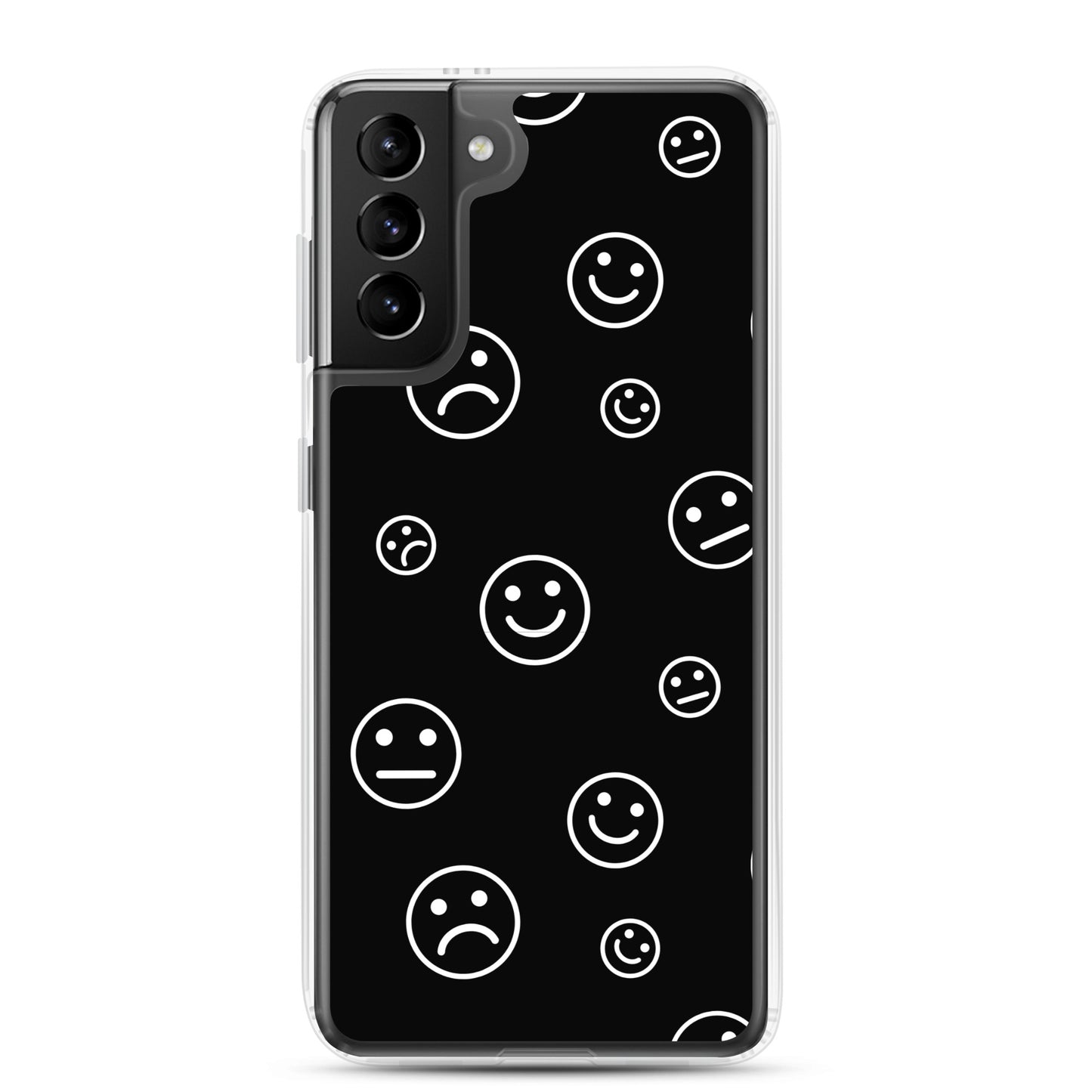Black and White Faces - Clear Case