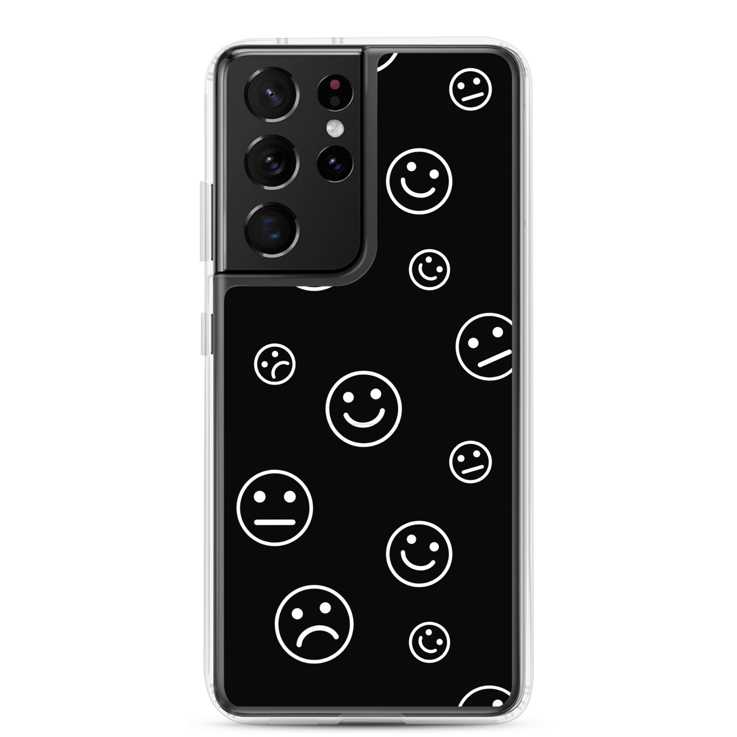 Black and White Faces - Clear Case