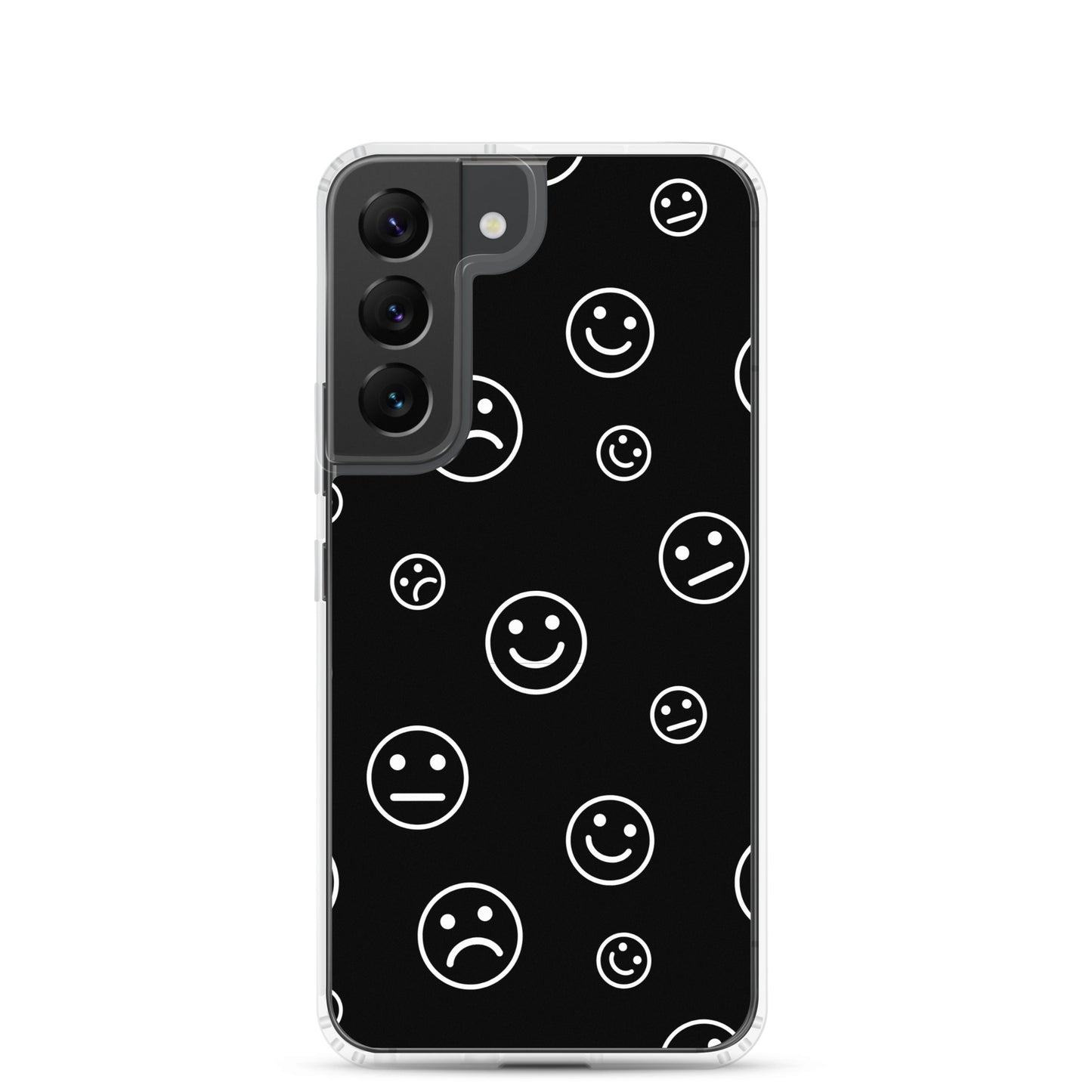 Black and White Faces - Clear Case