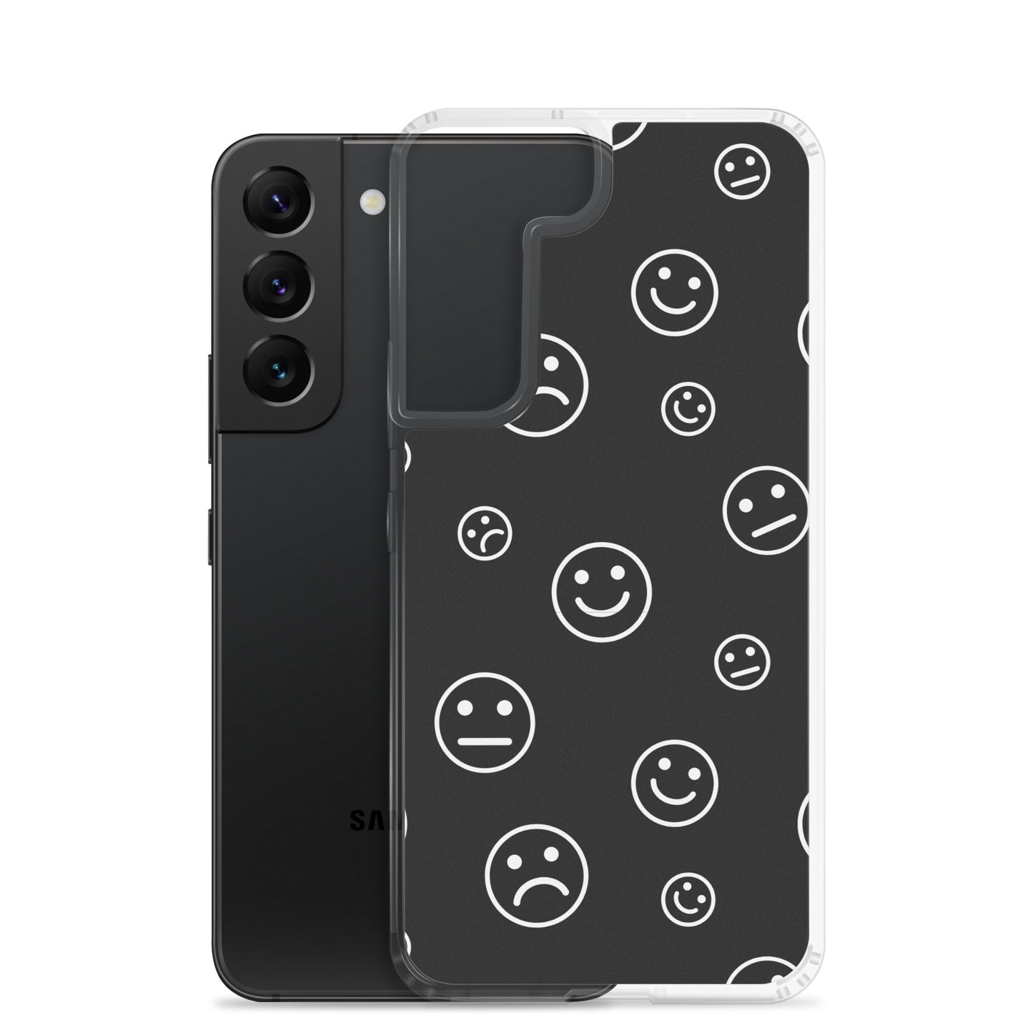 Black and White Faces - Clear Case