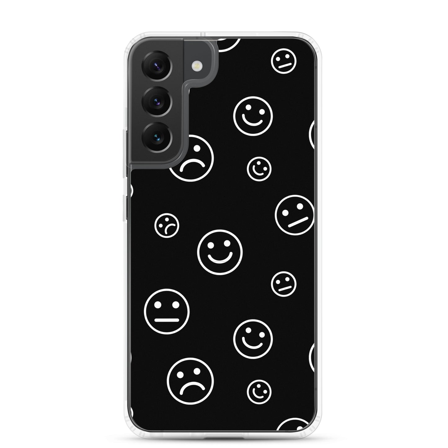 Black and White Faces - Clear Case