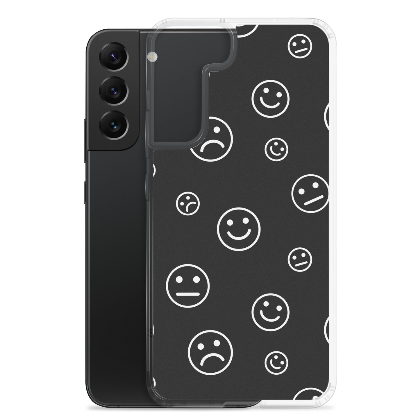 Black and White Faces - Clear Case