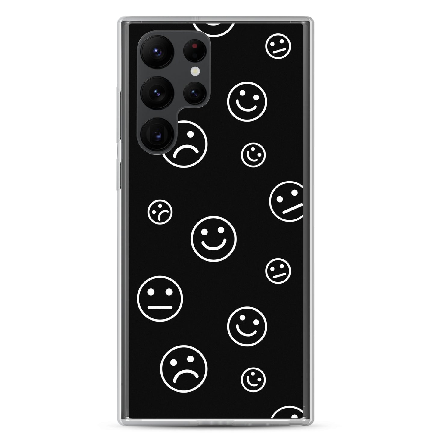 Black and White Faces - Clear Case