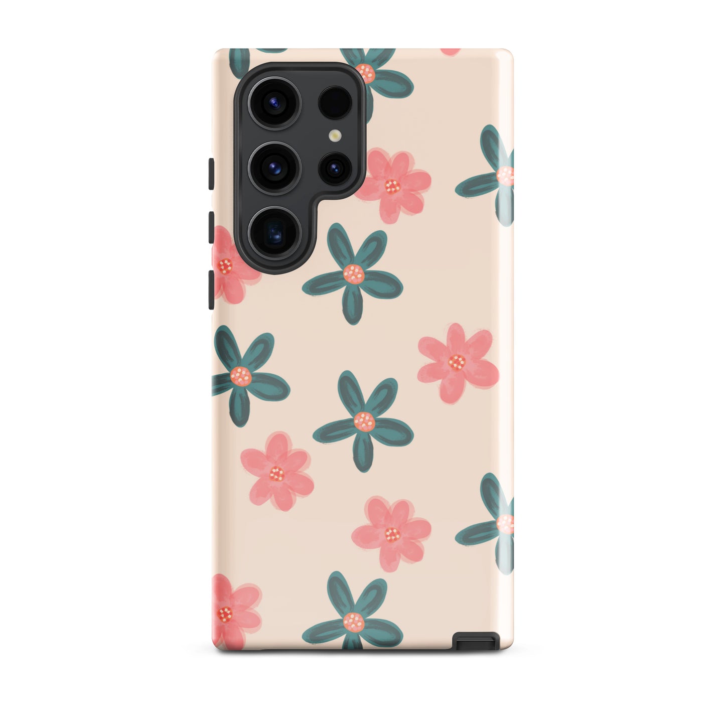 Red and Green Flowers - Tough Case