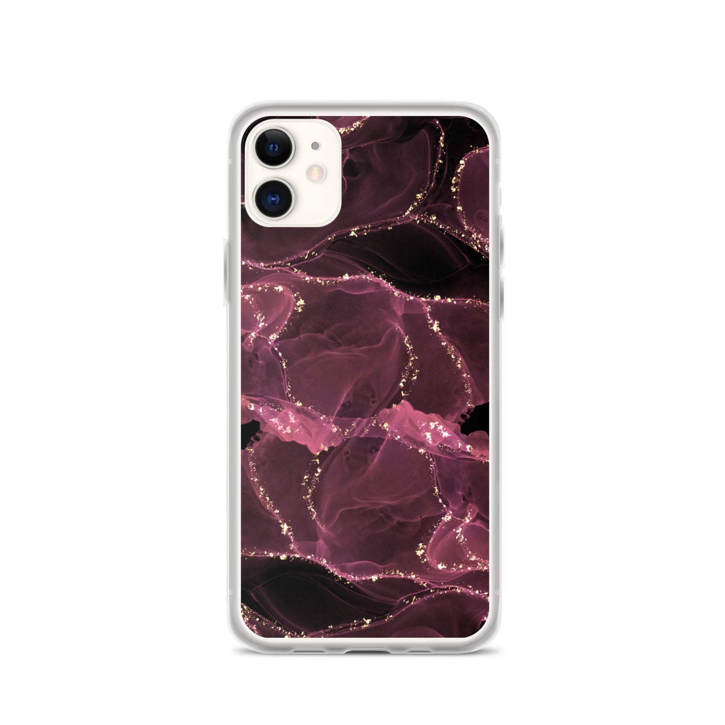 Pink Marble - Clear Case