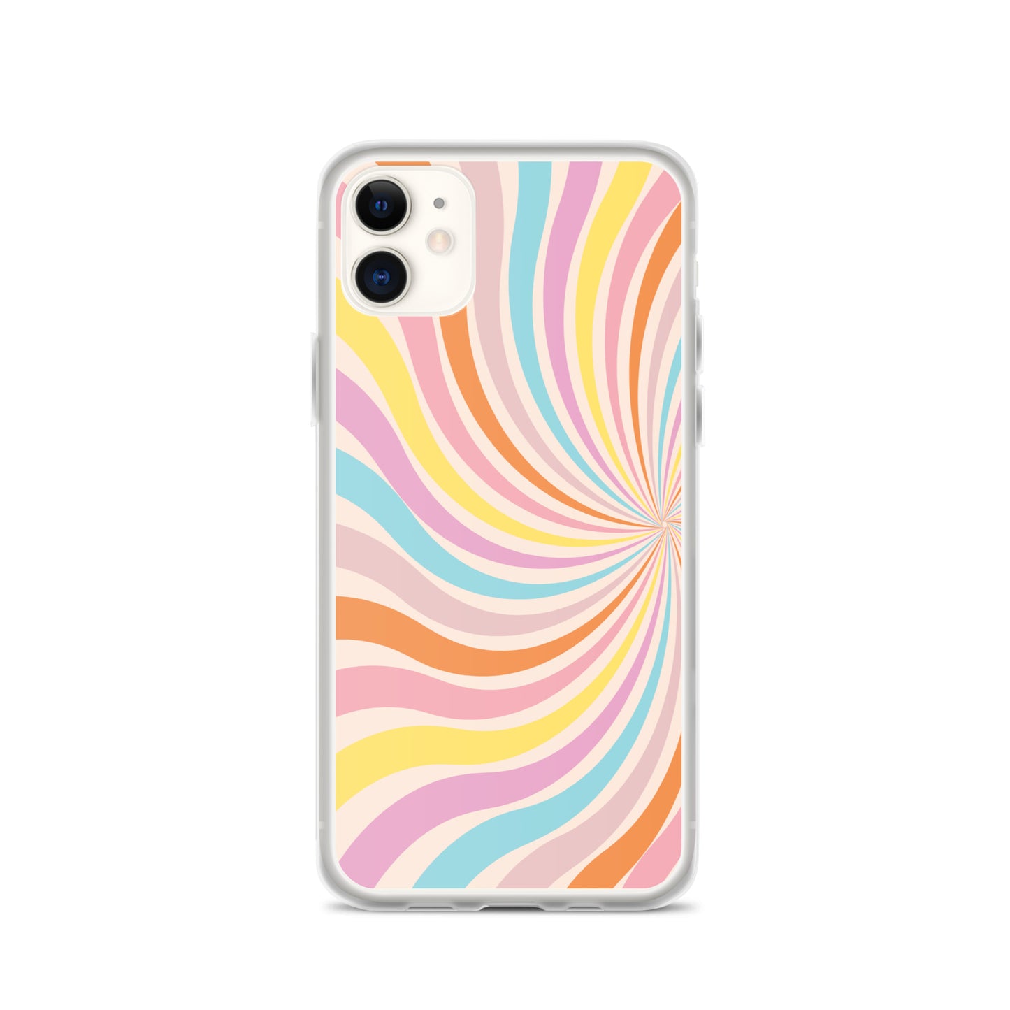 Rainbow Swirls - Clear Case