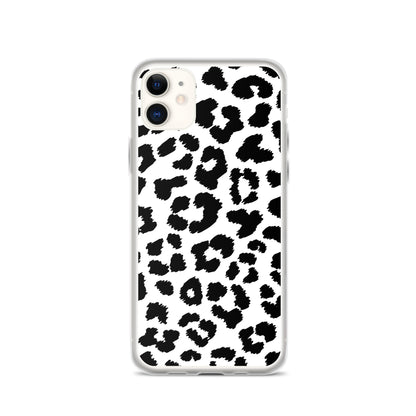 Black Leopard Print - Clear Case