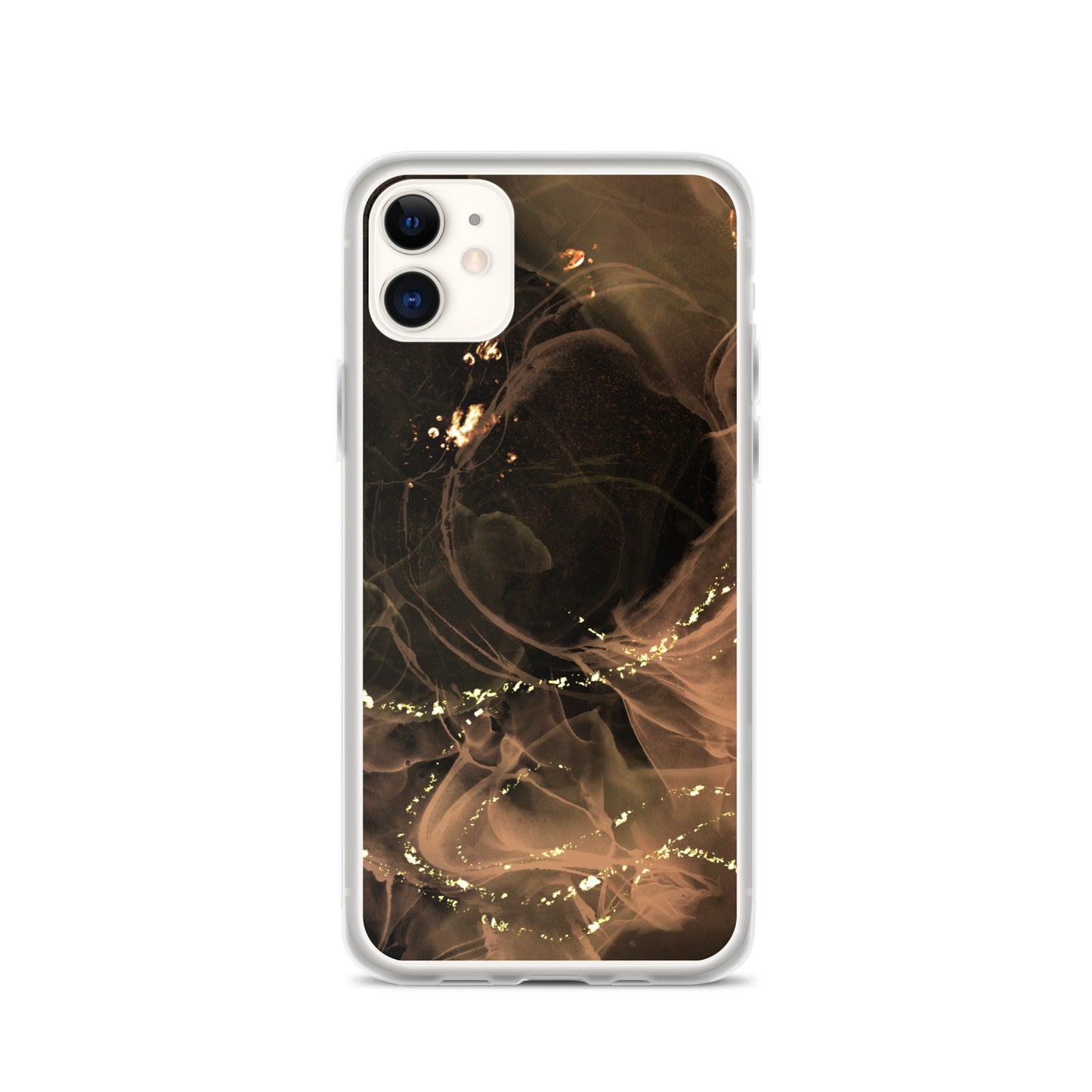 Gold Smoke Screen - Clear Case