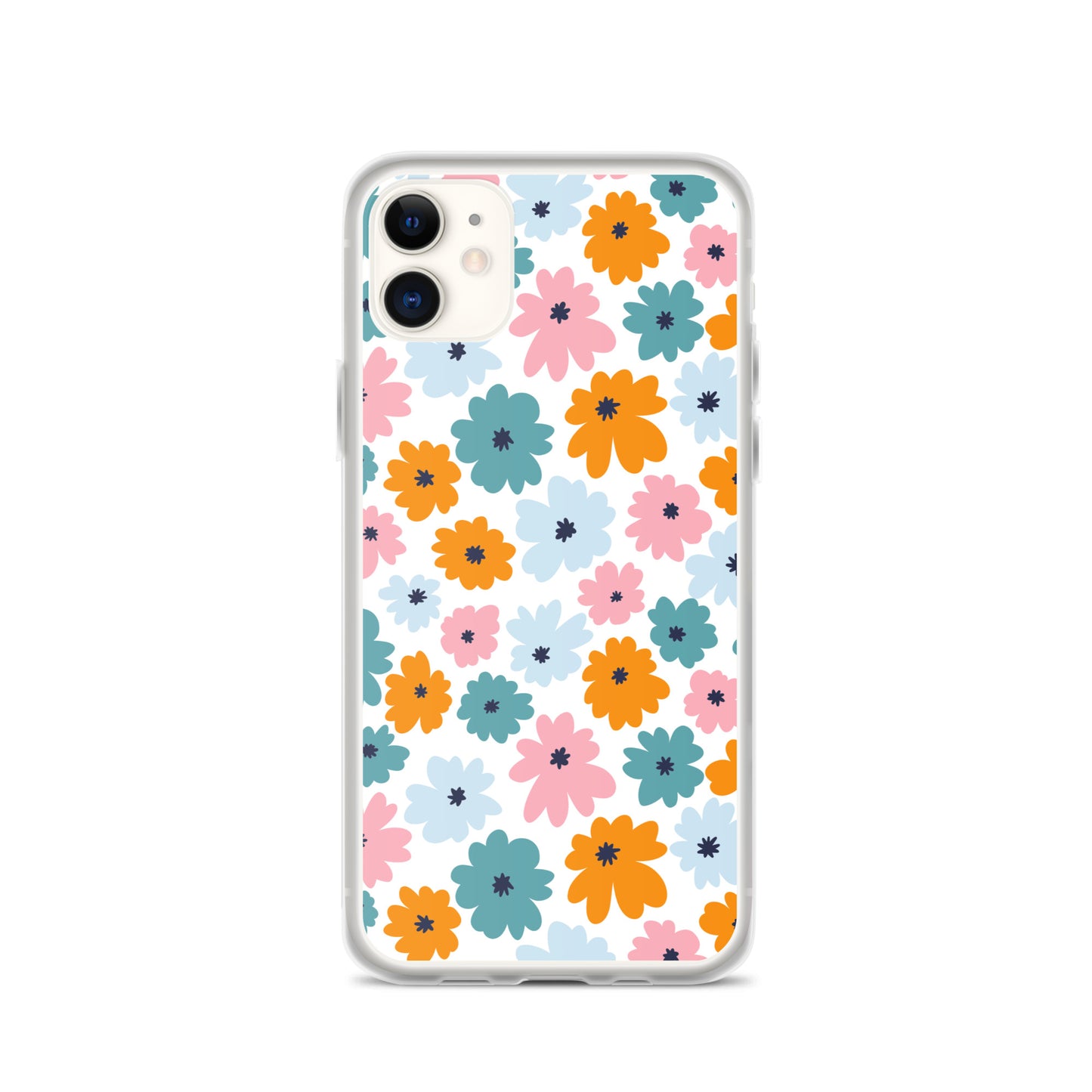 Multicoloured Flowers - Clear Case