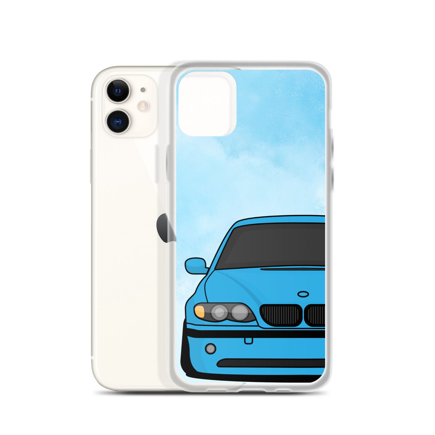 Blue Car - Clear Case