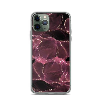 Pink Marble - Clear Case