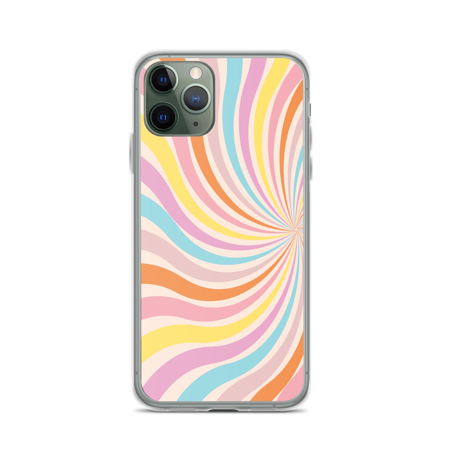 Rainbow Swirls - Clear Case