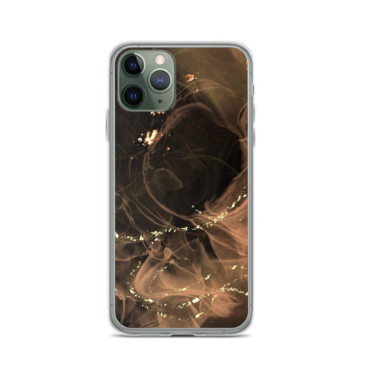 Gold Smoke Screen - Clear Case