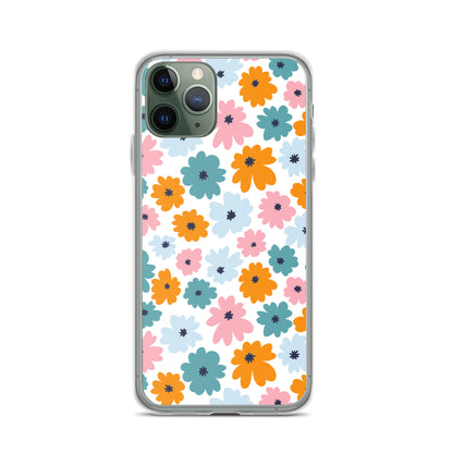 Multicoloured Flowers - Clear Case