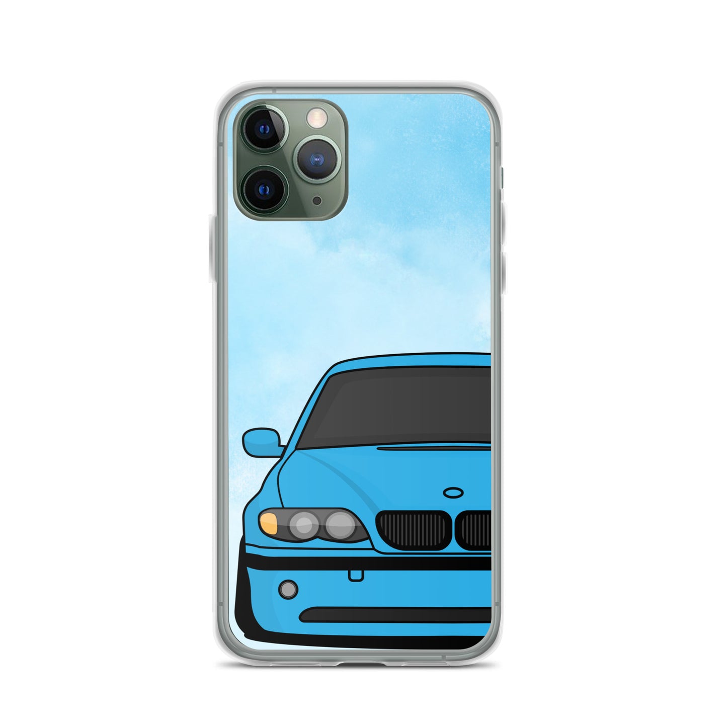 Blue Car - Clear Case