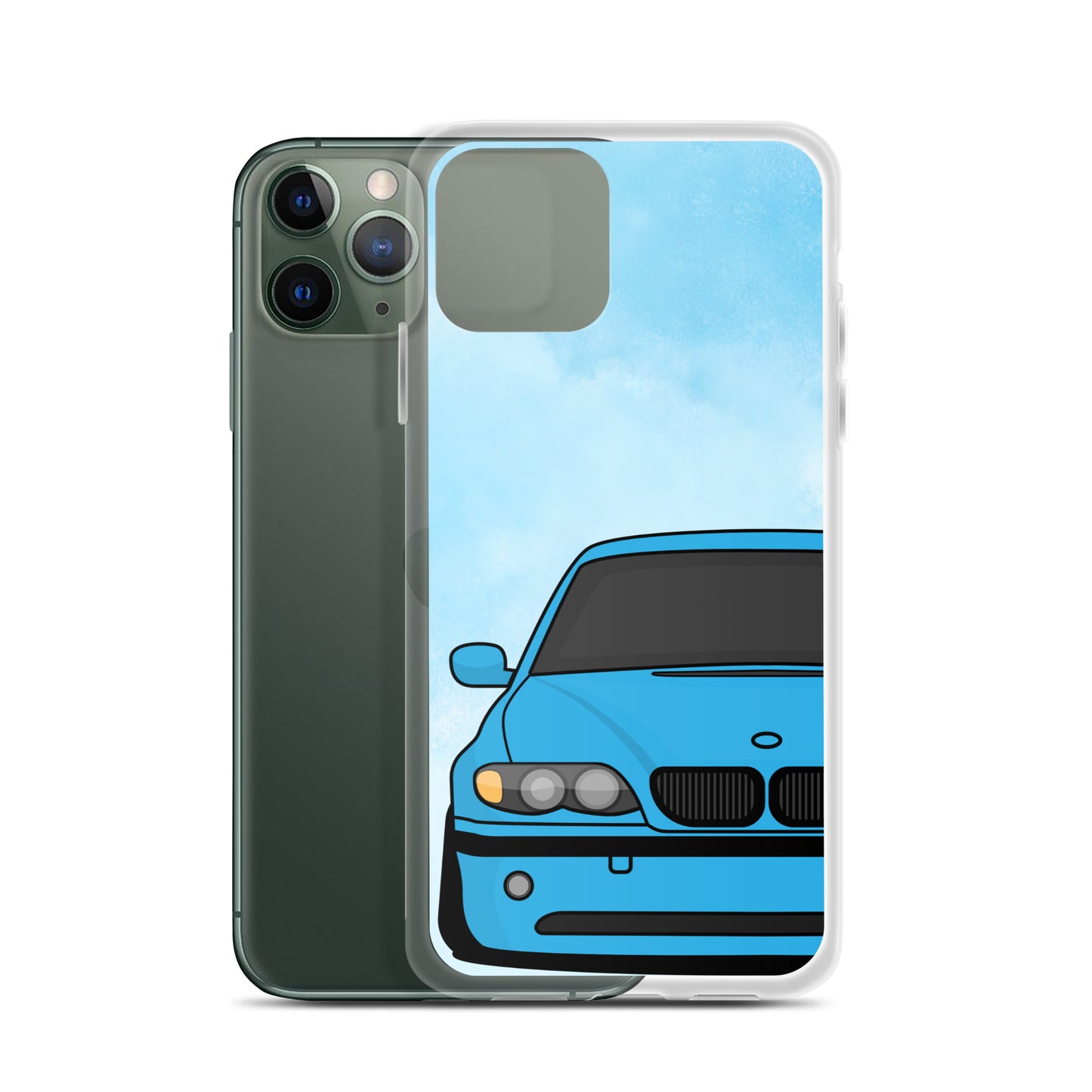 Blue Car - Clear Case