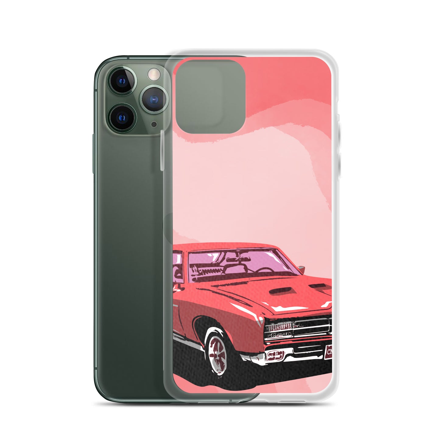 Pink Car - Clear Case