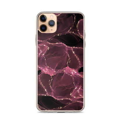 Pink Marble - Clear Case