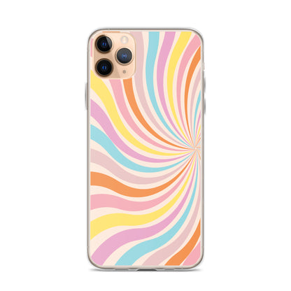 Rainbow Swirls - Clear Case