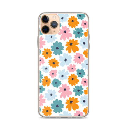 Multicoloured Flowers - Clear Case