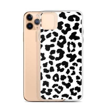 Black Leopard Print - Clear Case