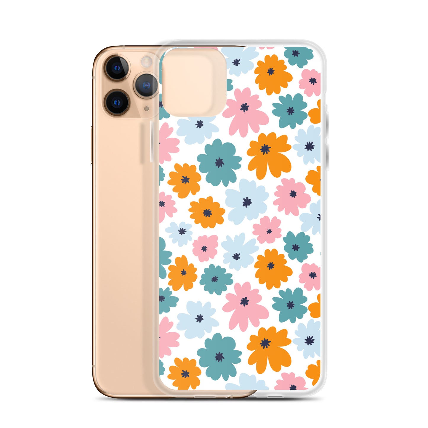 Multicoloured Flowers - Clear Case