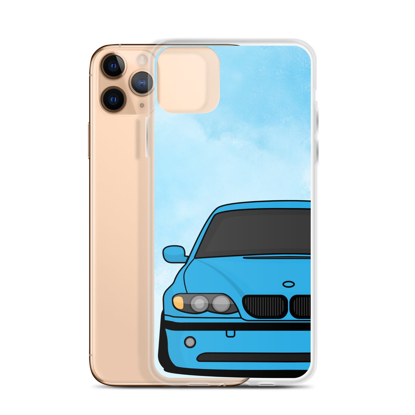 Blue Car - Clear Case