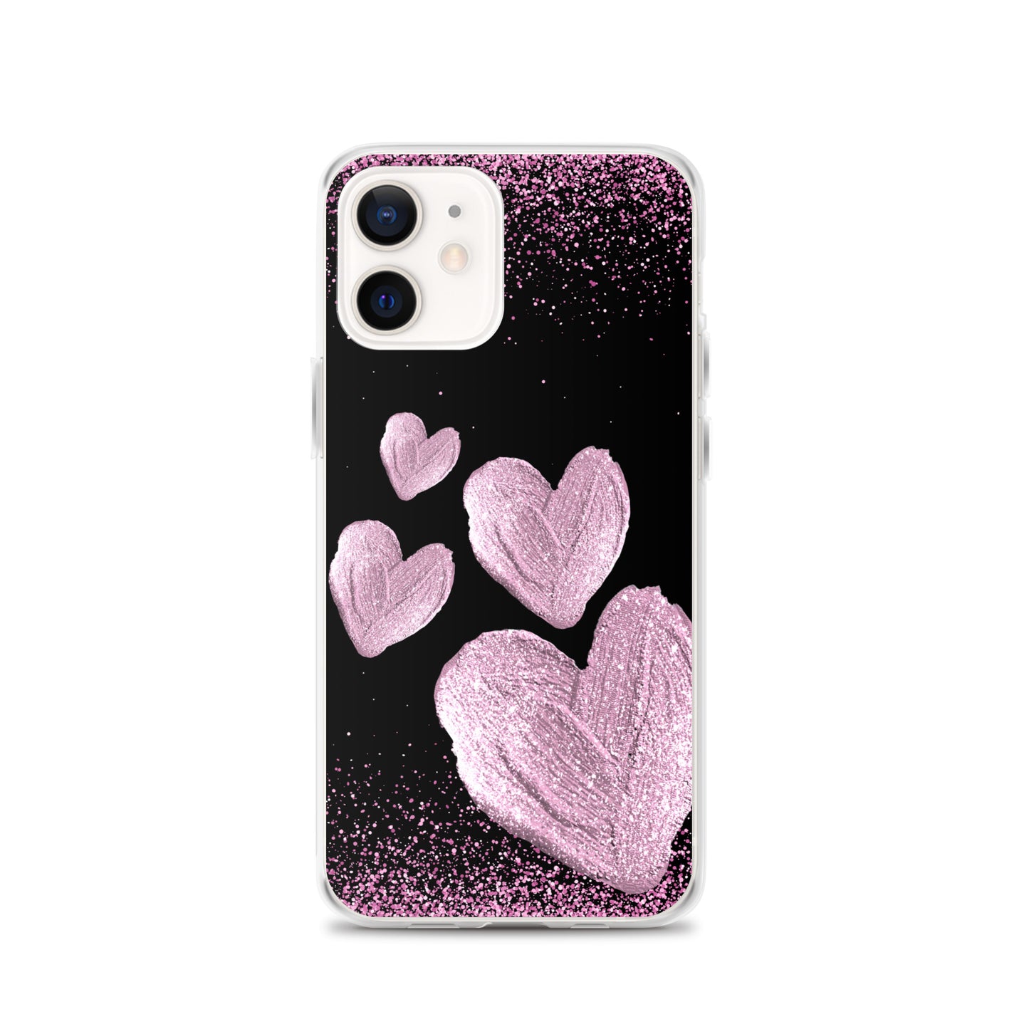 Pink Hearts - Clear Case