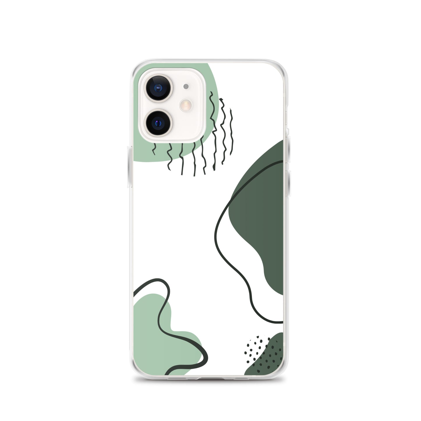 Green Abstract Shapes - Clear Case