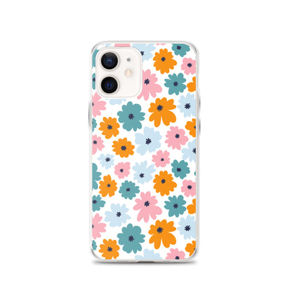 Multicoloured Flowers - Clear Case