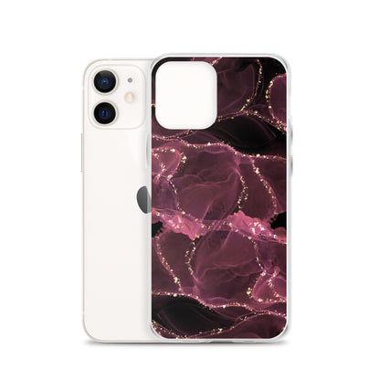 Pink Marble - Clear Case