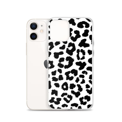 Black Leopard Print - Clear Case