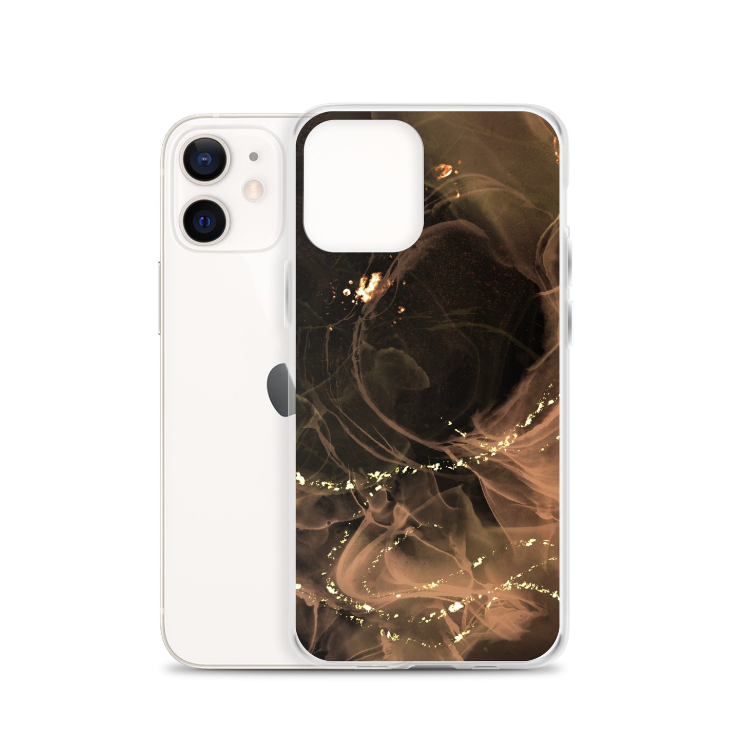 Gold Smoke Screen - Clear Case