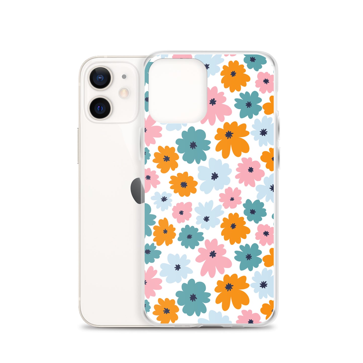 Multicoloured Flowers - Clear Case