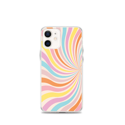 Rainbow Swirls - Clear Case