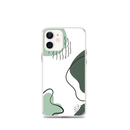 Green Abstract Shapes - Clear Case